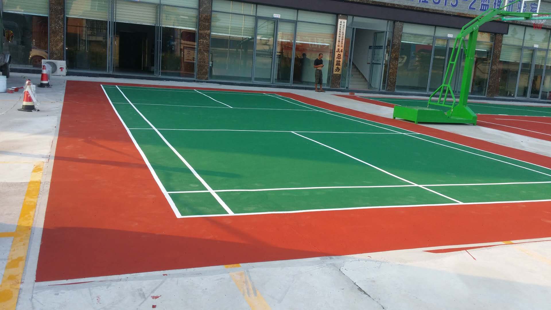 丙烯酸球场实拍 丙烯酸球场实拍